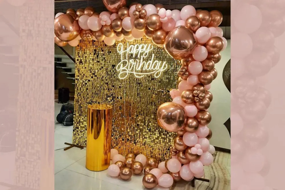 Rose Gold Sequin Decoration