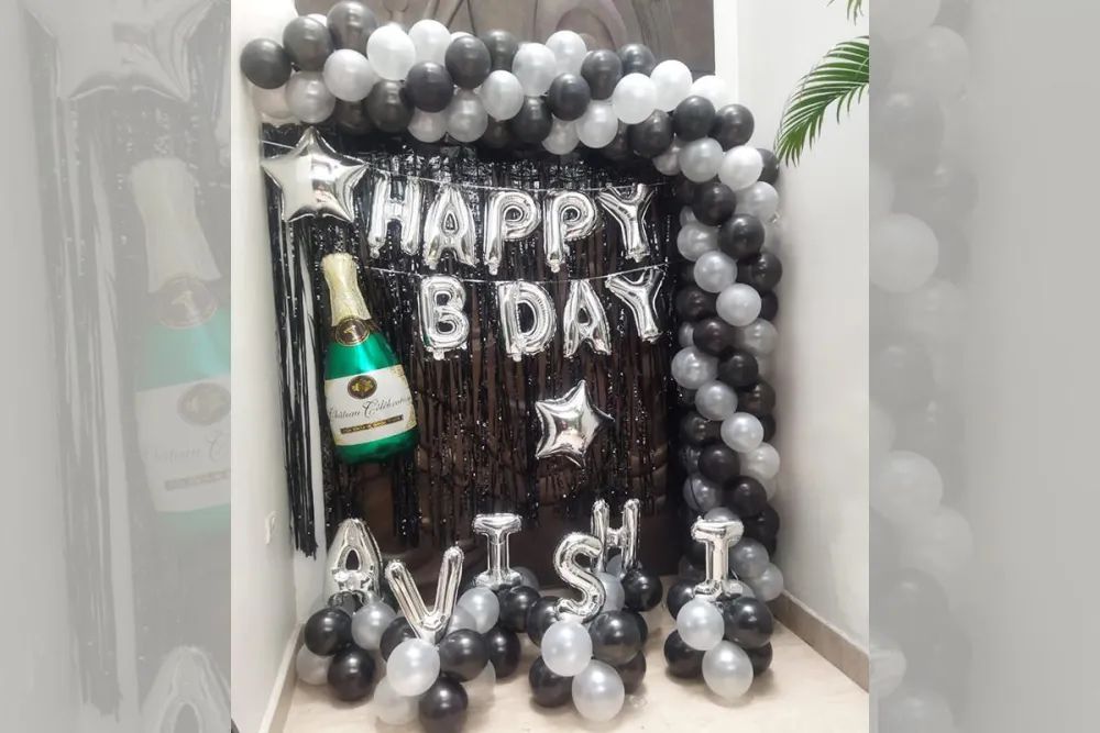 B-day Garland With Name Foil