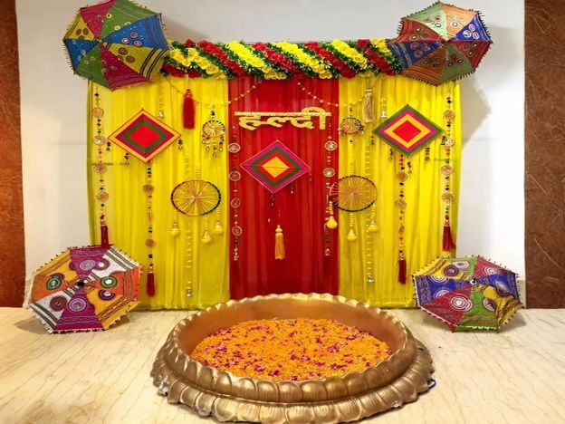 Desi Style Haldi Decoration