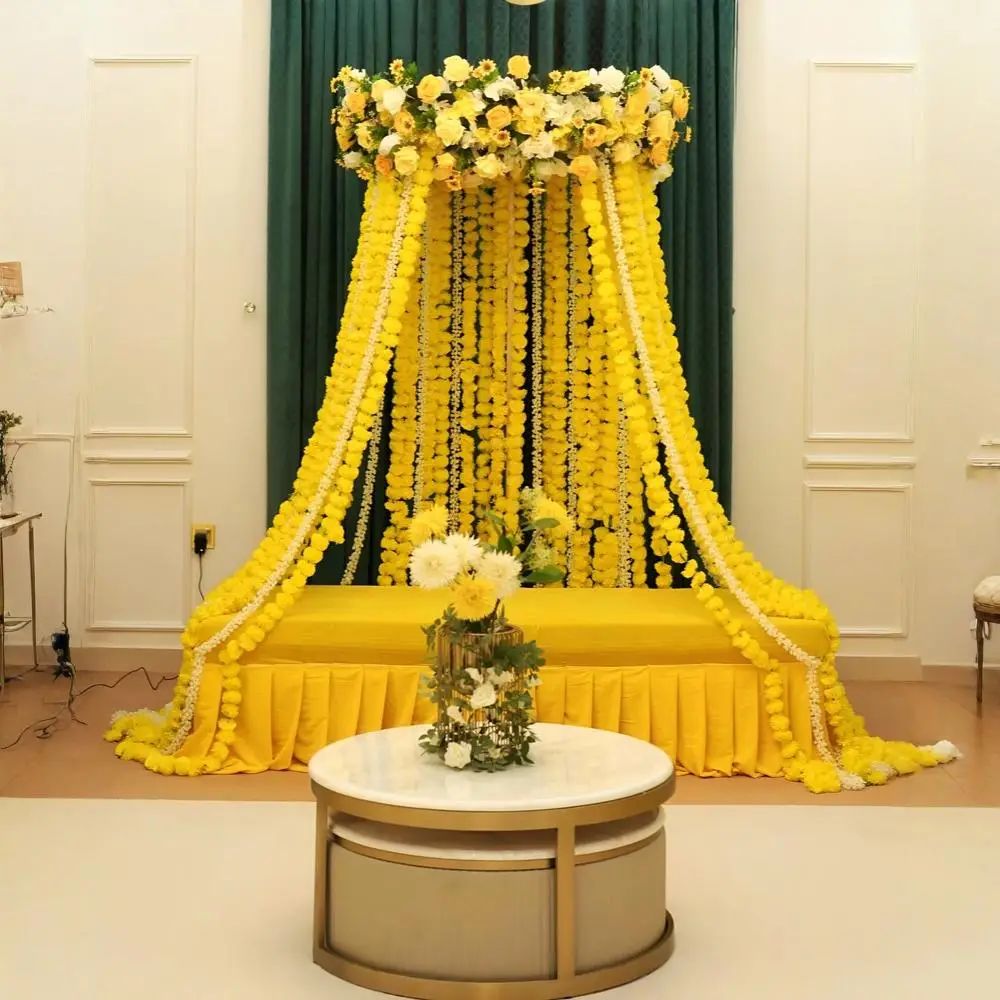 Bridal Haldi Setup