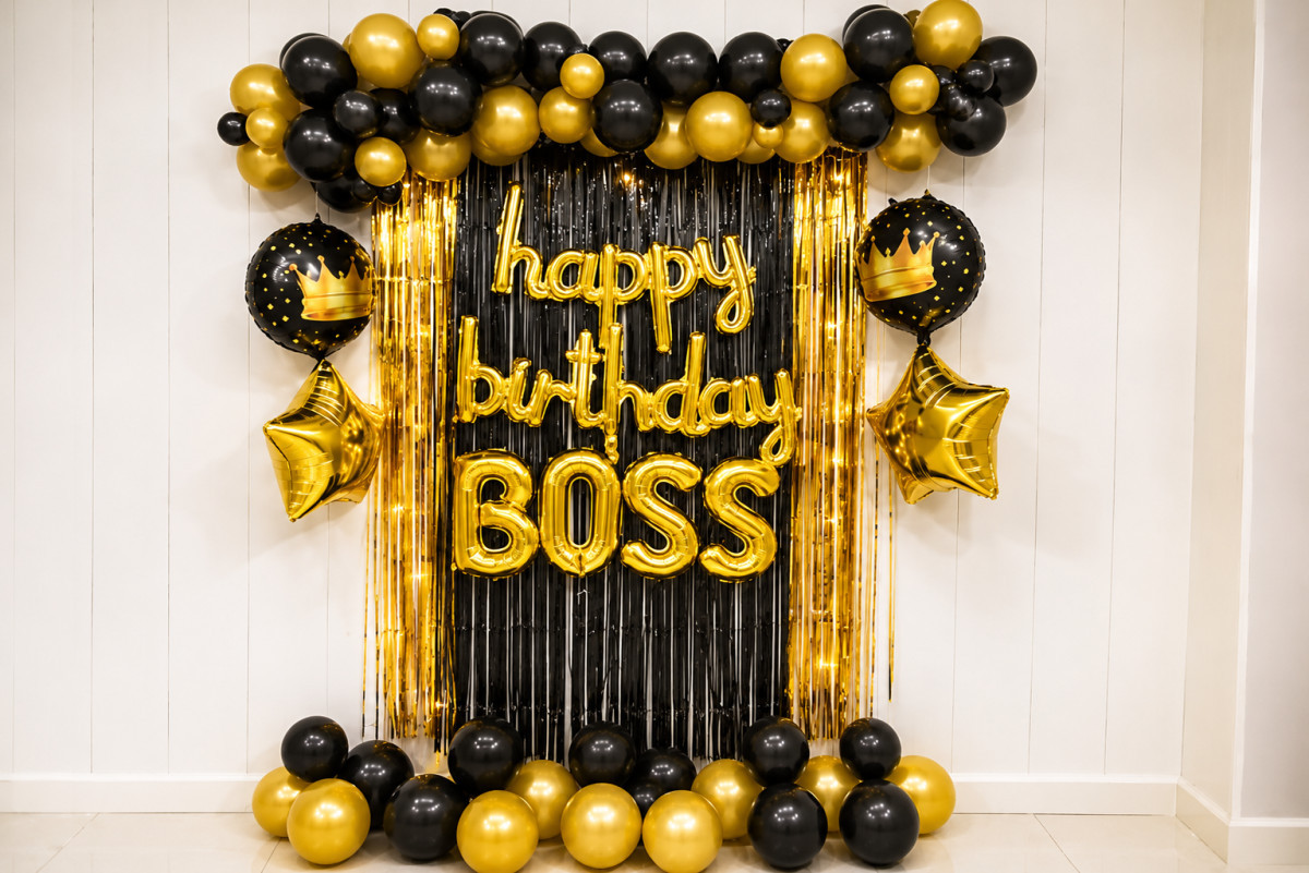 Happy Birthday Boss Decor