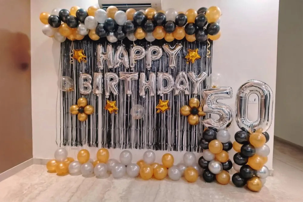 Black Golden Special Birthday Decor
