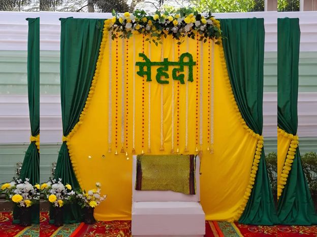 Simple Mehndi Decoration