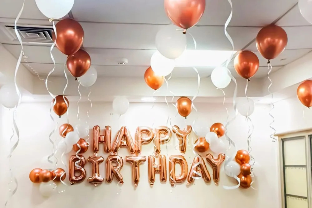 Graceful Birthday Balloon Decor