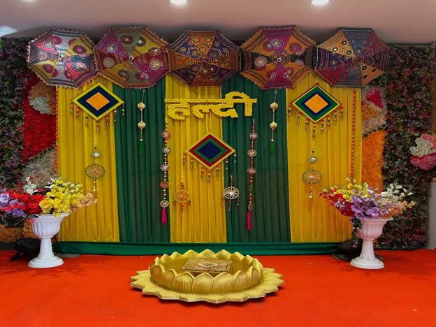 Umbrella Haldi Setup