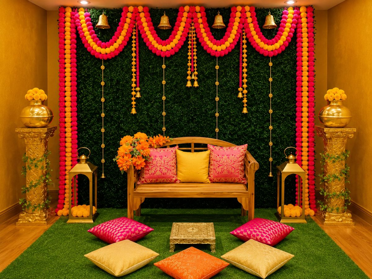 Indoor Mehndi Decoration