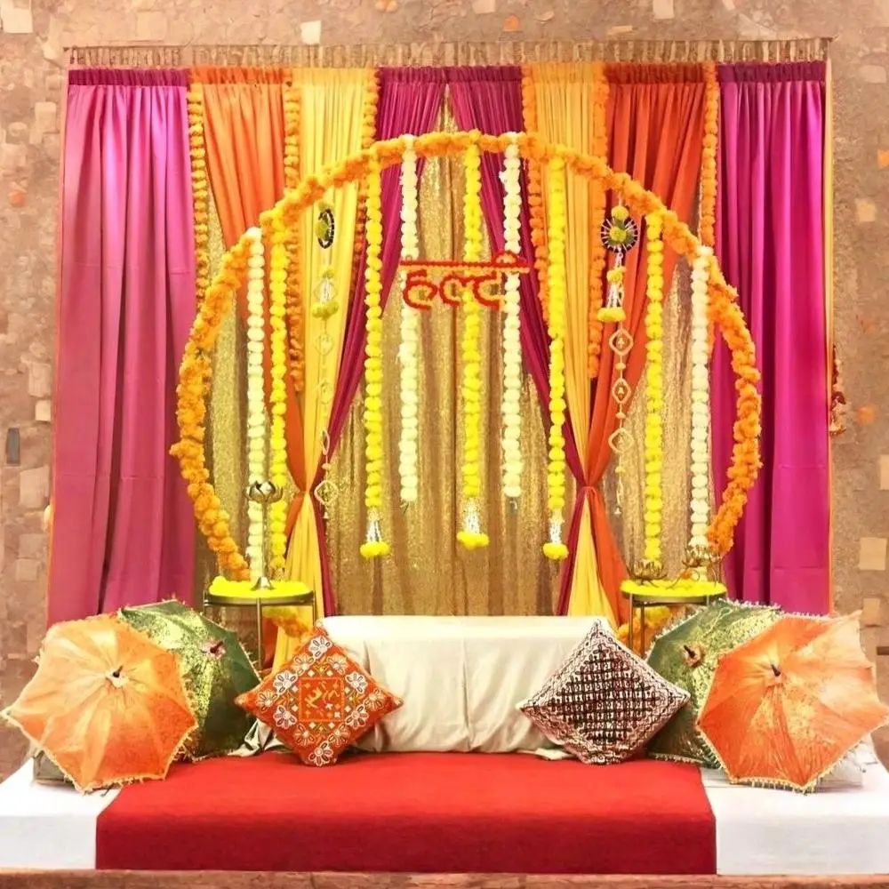 Marigold Magic Haldi Setup