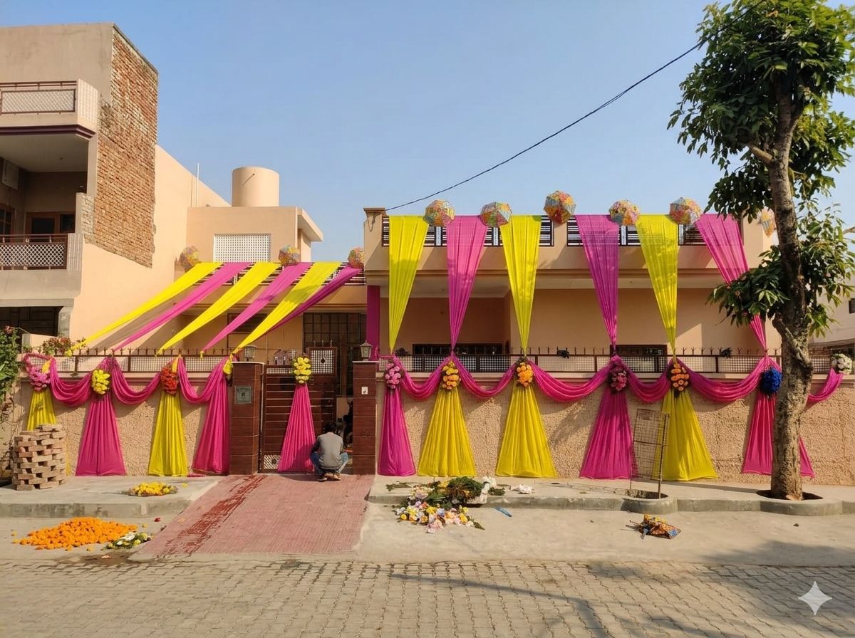 Wedding Chunni Decoartion