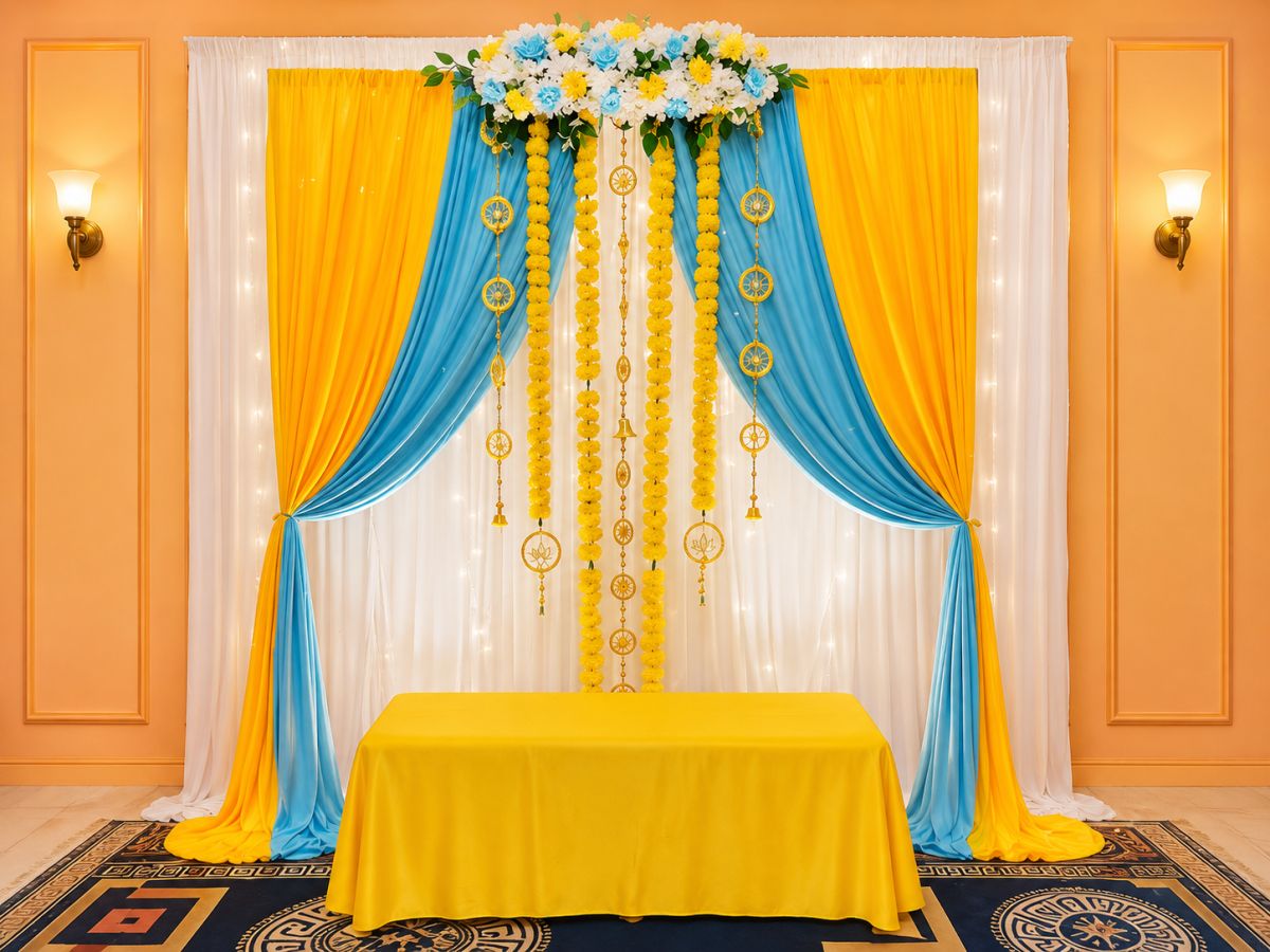 Simple Haldi Decoration For Home