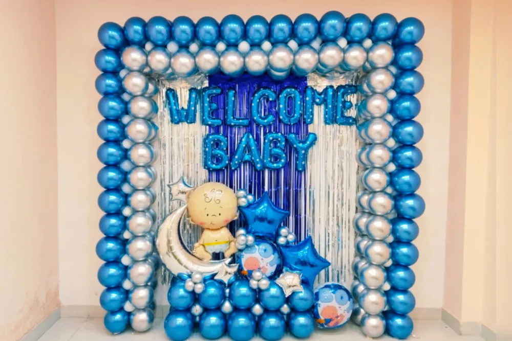 New Born Baby Boy Welcome Deco