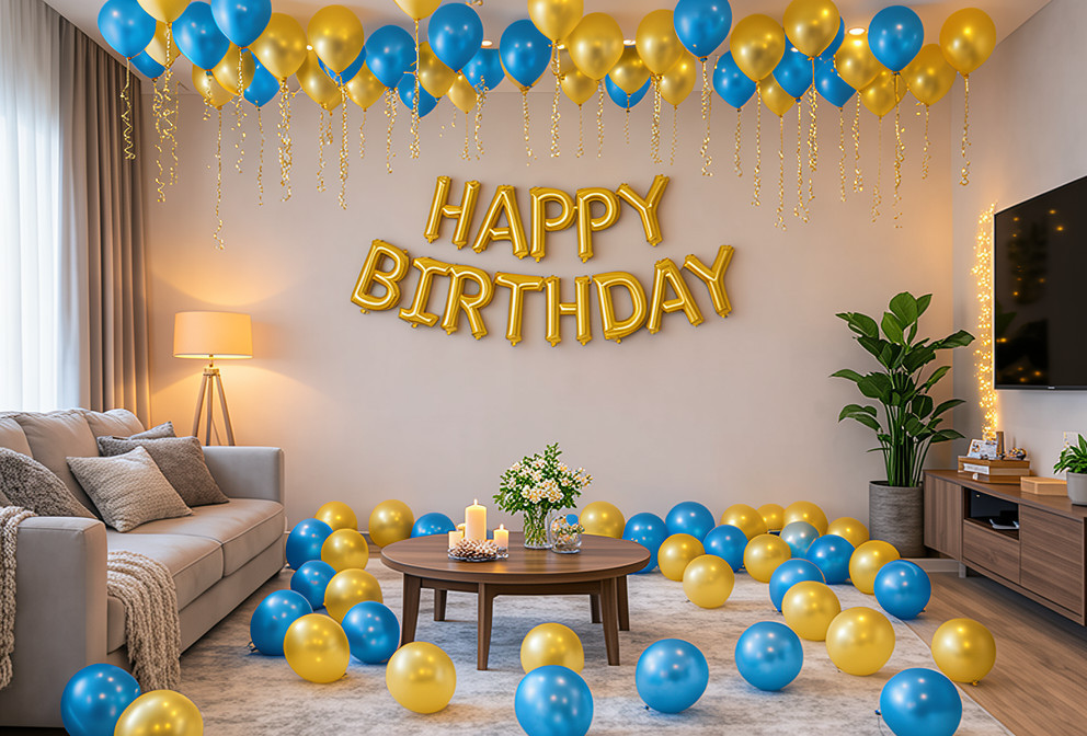 Amazing Metallic Balloons Decoration