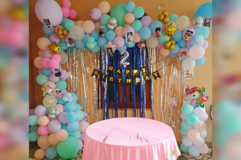 Unicorn Theme Birthday Backdrop